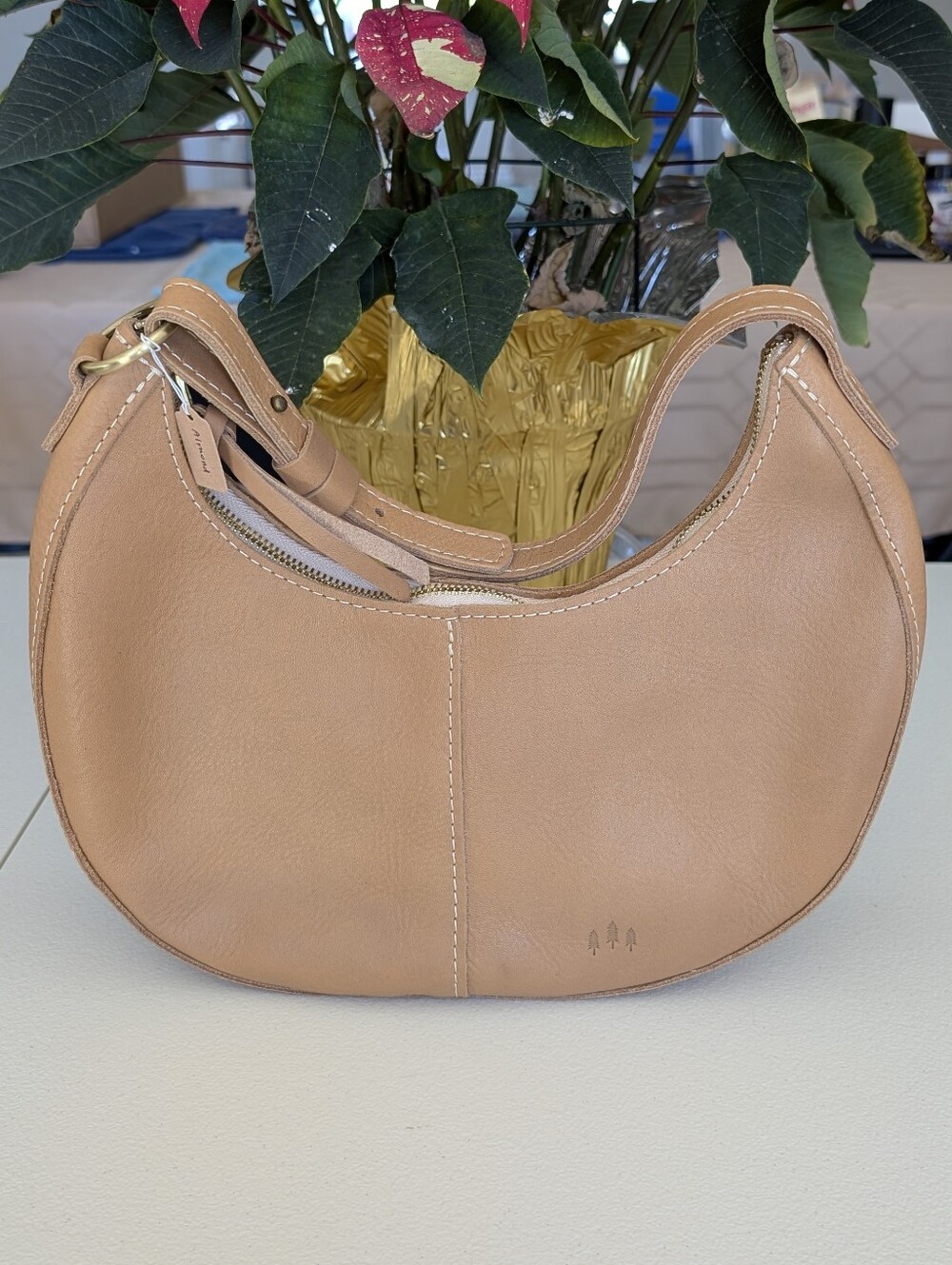 Almond Classic Nora Shoulder Bag
